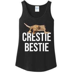 Crestie Bestie Crested Gecko Reptile Lizard Pet Lover Gift TShirt Ladies Essential Tank