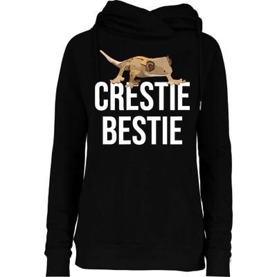 Crestie Bestie Crested Gecko Reptile Lizard Pet Lover Gift TShirt Womens Funnel Neck Pullover Hood