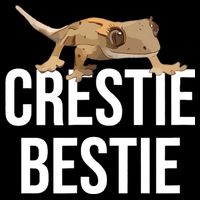 Crestie Bestie Crested Gecko Reptile Lizard Pet Lover Gift TShirt Flat Bill Trucker Hat