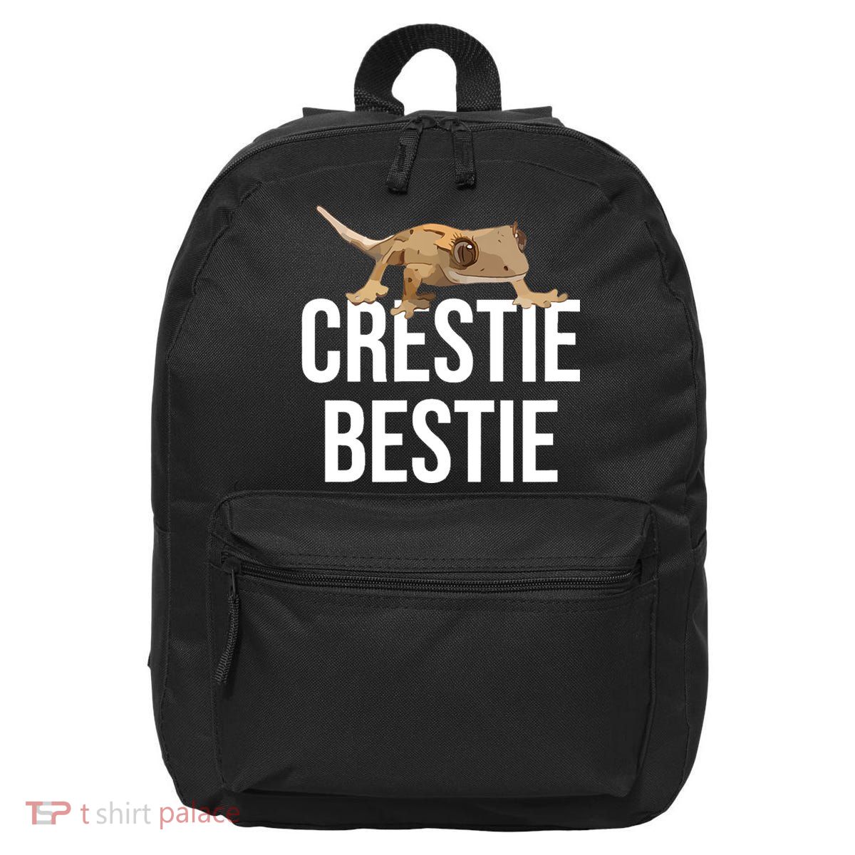Crestie Bestie Crested Gecko Reptile Lizard Pet Lover Gift TShirt 16 in Basic Backpack
