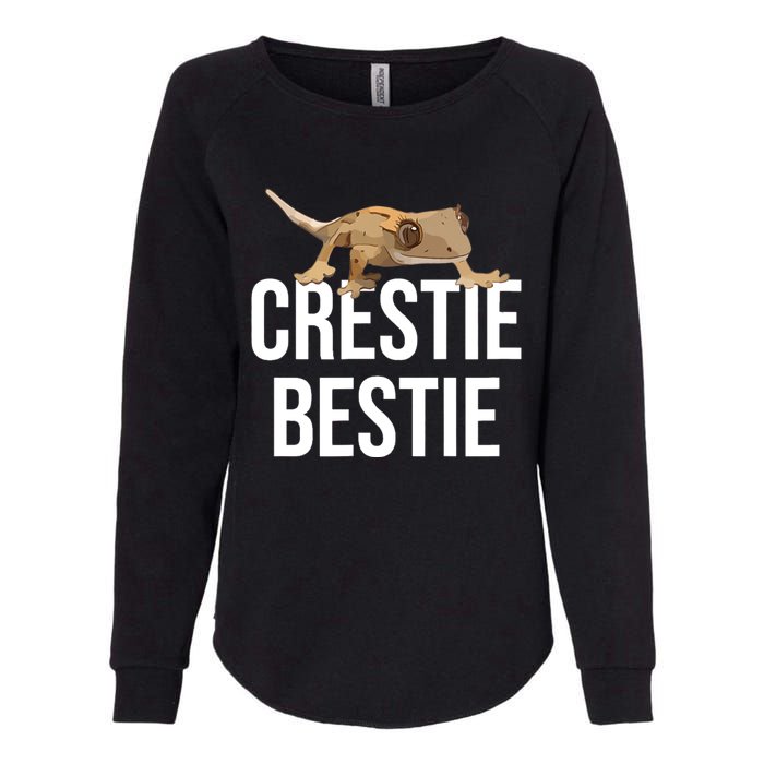 Crestie Bestie Crested Gecko Reptile Lizard Pet Lover Gift TShirt Womens California Wash Sweatshirt