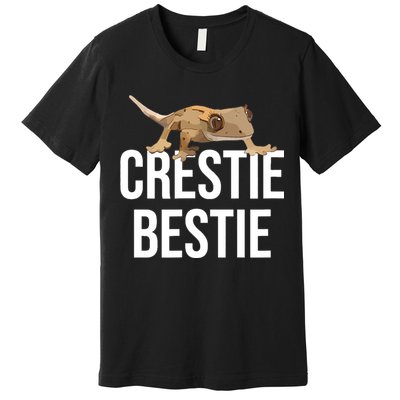 Crestie Bestie Crested Gecko Reptile Lizard Pet Lover Gift TShirt Premium T-Shirt