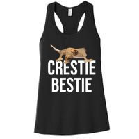 Crestie Bestie Crested Gecko Reptile Lizard Pet Lover Gift TShirt Women's Racerback Tank