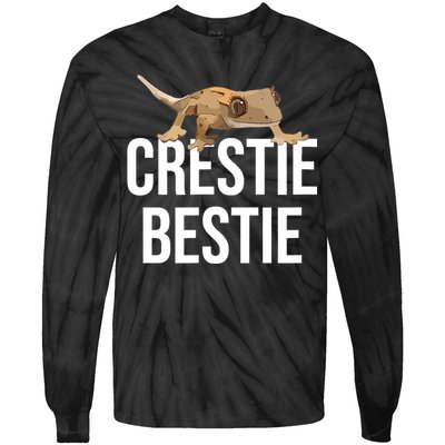 Crestie Bestie Crested Gecko Reptile Lizard Pet Lover Gift TShirt Tie-Dye Long Sleeve Shirt