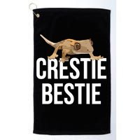 Crestie Bestie Crested Gecko Reptile Lizard Pet Lover Gift TShirt Golf Towel