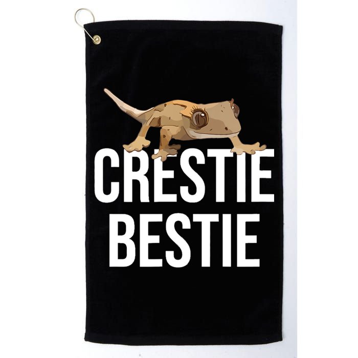 Crestie Bestie Crested Gecko Reptile Lizard Pet Lover Gift TShirt Golf Towel