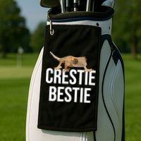 Crestie Bestie Crested Gecko Reptile Lizard Pet Lover Gift TShirt Golf Towel