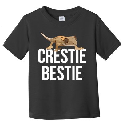 Crestie Bestie Crested Gecko Reptile Lizard Pet Lover Gift TShirt Toddler T-Shirt