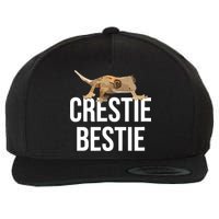 Crestie Bestie Crested Gecko Reptile Lizard Pet Lover Gift TShirt Wool Snapback Cap