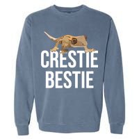 Crestie Bestie Crested Gecko Reptile Lizard Pet Lover Gift TShirt Garment-Dyed Sweatshirt