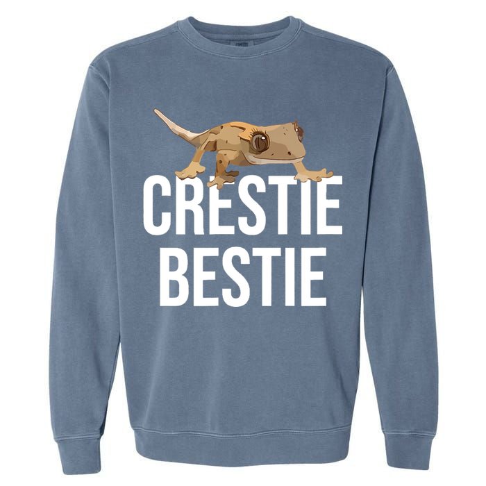 Crestie Bestie Crested Gecko Reptile Lizard Pet Lover Gift TShirt Garment-Dyed Sweatshirt