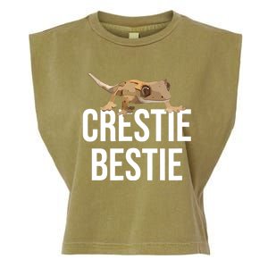 Crestie Bestie Crested Gecko Reptile Lizard Pet Lover Gift TShirt Garment-Dyed Women's Muscle Tee