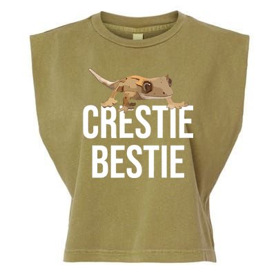 Crestie Bestie Crested Gecko Reptile Lizard Pet Lover Gift TShirt Garment-Dyed Women's Muscle Tee