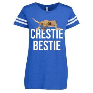 Crestie Bestie Crested Gecko Reptile Lizard Pet Lover Gift TShirt Enza Ladies Jersey Football T-Shirt