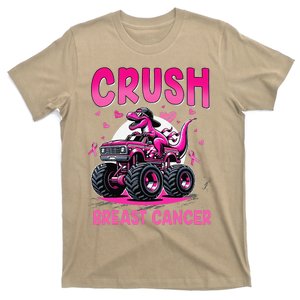 Crush Breast Cancer Awareness Monster Truck Boy T-Shirt