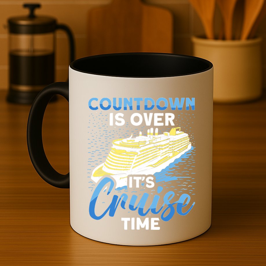 Cruising Boat Countdown Is Over ItS Cruise Time Cruise Mug