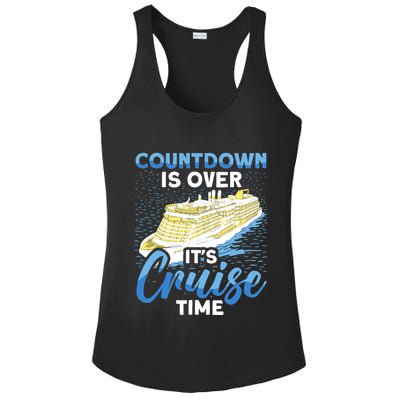 Cruising Boat Countdown Is Over ItS Cruise Time Cruise Ladies PosiCharge Competitor Racerback Tank