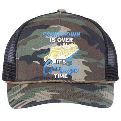 Cruising Boat Countdown Is Over ItS Cruise Time Cruise Retro Rope Trucker Hat Cap