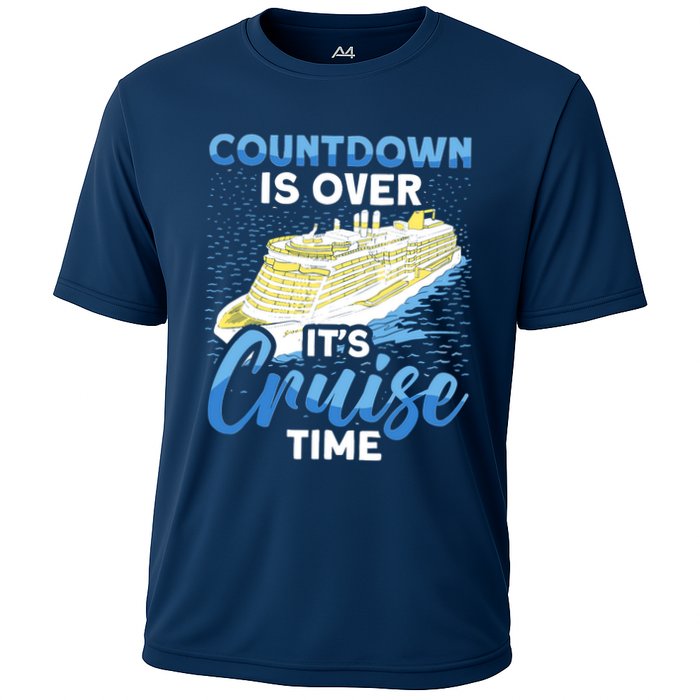 Cruising Boat Countdown Is Over ItS Cruise Time Cruise Cooling Performance Crew T-Shirt