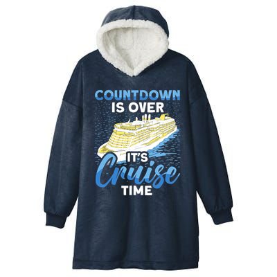 Cruising Boat Countdown Is Over ItS Cruise Time Cruise Hooded Wearable Blanket