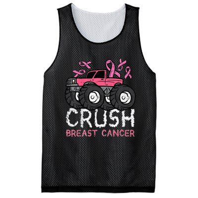 Crush Breast Cancer Awareness Monster Truck Mesh Reversible Basketball Jersey Tank