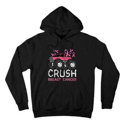 Crush Breast Cancer Awareness Monster Truck Tall Hoodie