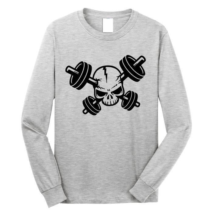 Crossed Barbell Long Sleeve Shirt