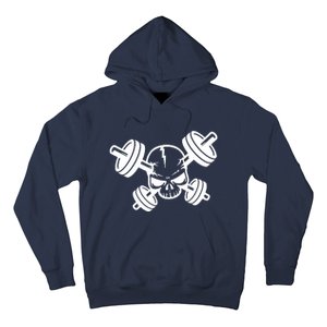 Crossed Barbell Hoodie