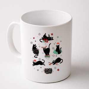 Christmas Black Cats  Coffee Mug