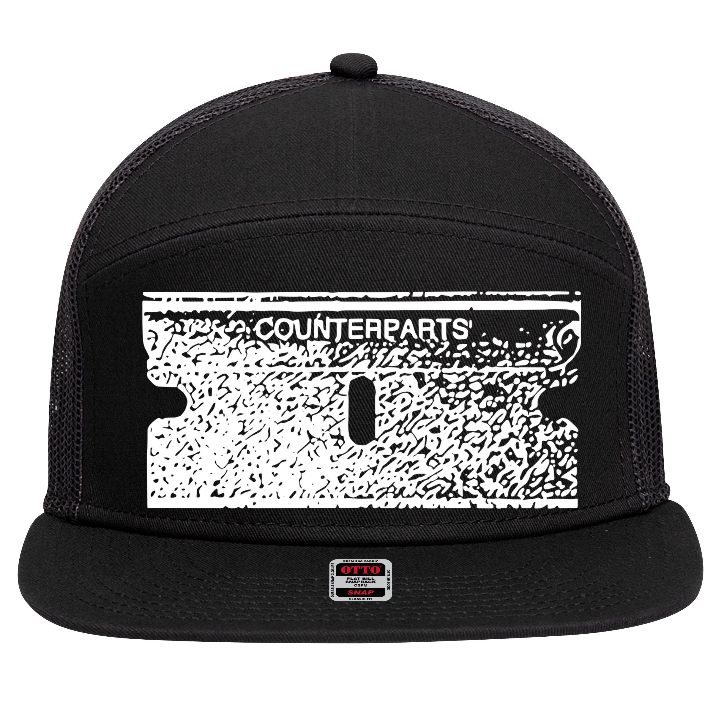 Counterparts Blade 7 Panel Mesh Trucker Snapback Hat
