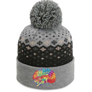 Colorful Brain The Baniff Cuffed Pom Beanie