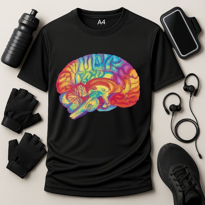 Colorful Brain Performance Shirt