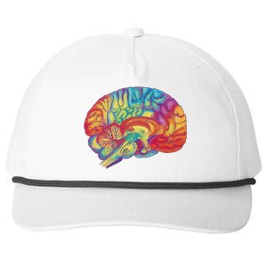 Colorful Brain Snapback Five-Panel Rope Hat