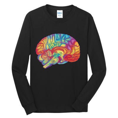 Colorful Brain Tall Long Sleeve T-Shirt