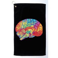 Colorful Brain Golf Towel