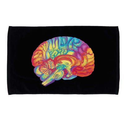 Colorful Brain Microfiber Hand Towel