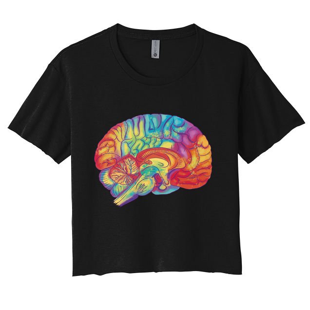 Colorful Brain Crop Top