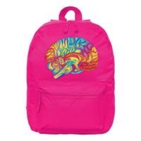 Colorful Brain 16 in Basic Backpack