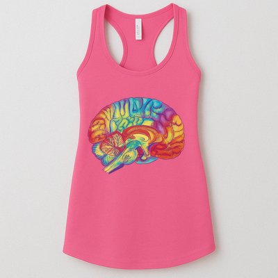 Colorful Brain Womens Tank Top