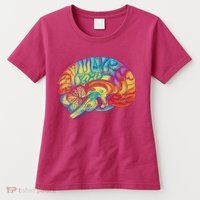 Colorful Brain Womens T-Shirt