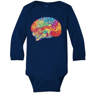 Colorful Brain Baby Long Sleeve Bodysuit