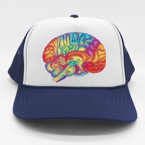 Colorful Brain Trucker Hat