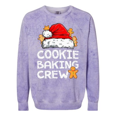 Cookie Baking Crew Christmas Santa Family Gingerbread Team Colorblast Crewneck Sweatshirt