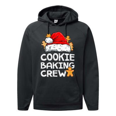 Cookie Baking Crew Christmas Santa Family Gingerbread Team Performance Fleece Hoodie