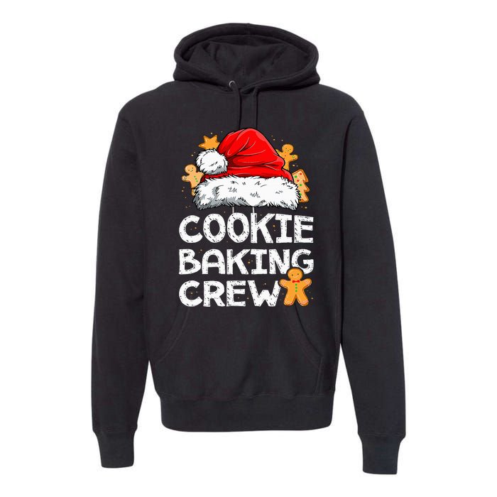 Cookie Baking Crew Christmas Santa Family Gingerbread Team Premium Hoodie