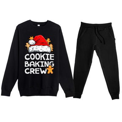 Cookie Baking Crew Christmas Santa Family Gingerbread Team Premium Crewneck Sweatsuit Set