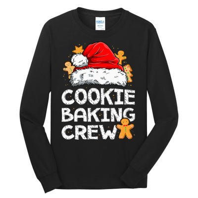 Cookie Baking Crew Christmas Santa Family Gingerbread Team Tall Long Sleeve T-Shirt