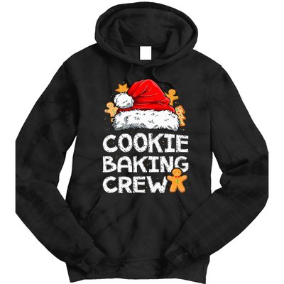 Cookie Baking Crew Christmas Santa Family Gingerbread Team Tie Dye Hoodie