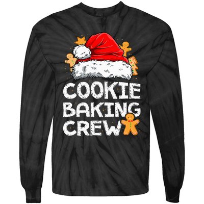 Cookie Baking Crew Christmas Santa Family Gingerbread Team Tie-Dye Long Sleeve Shirt