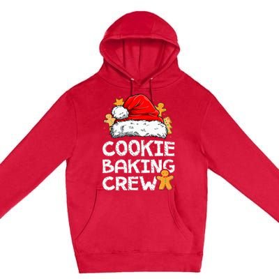 Cookie Baking Crew Christmas Santa Family Gingerbread Team Premium Pullover Hoodie